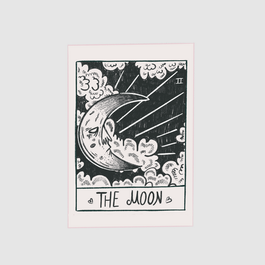 Tarot card - the moon sticker