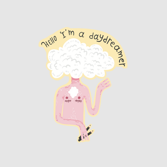 Hello - I'm a daydreamer sticker