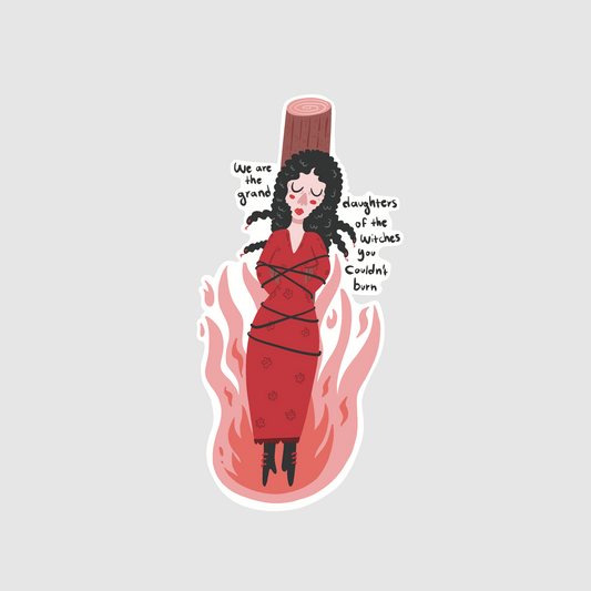 Witch design - the witches you couldn't burn sticker