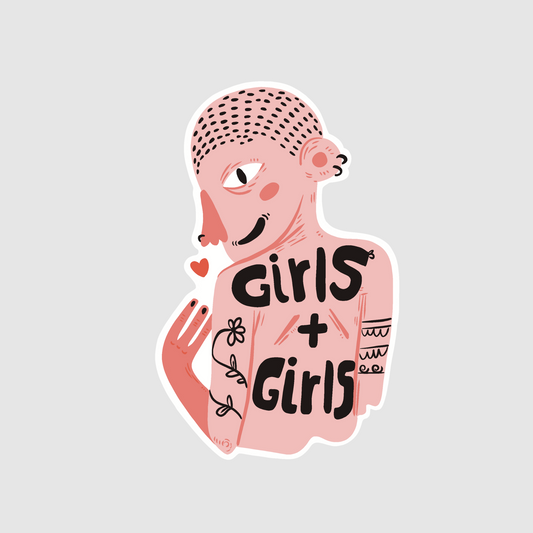 Loving all women - girls and girls sticker
