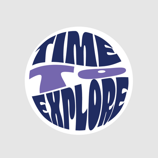 Planet - time to explore sticker