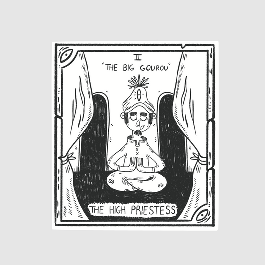 The high priestess - the big gourou sticker