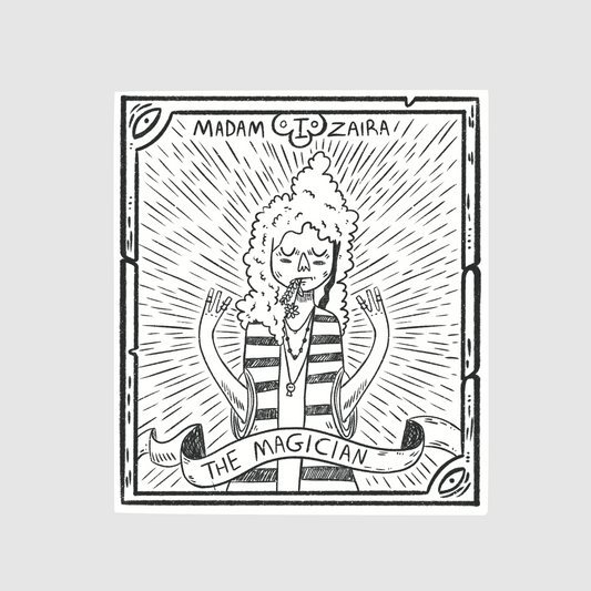 The magician - madam zaira sticker