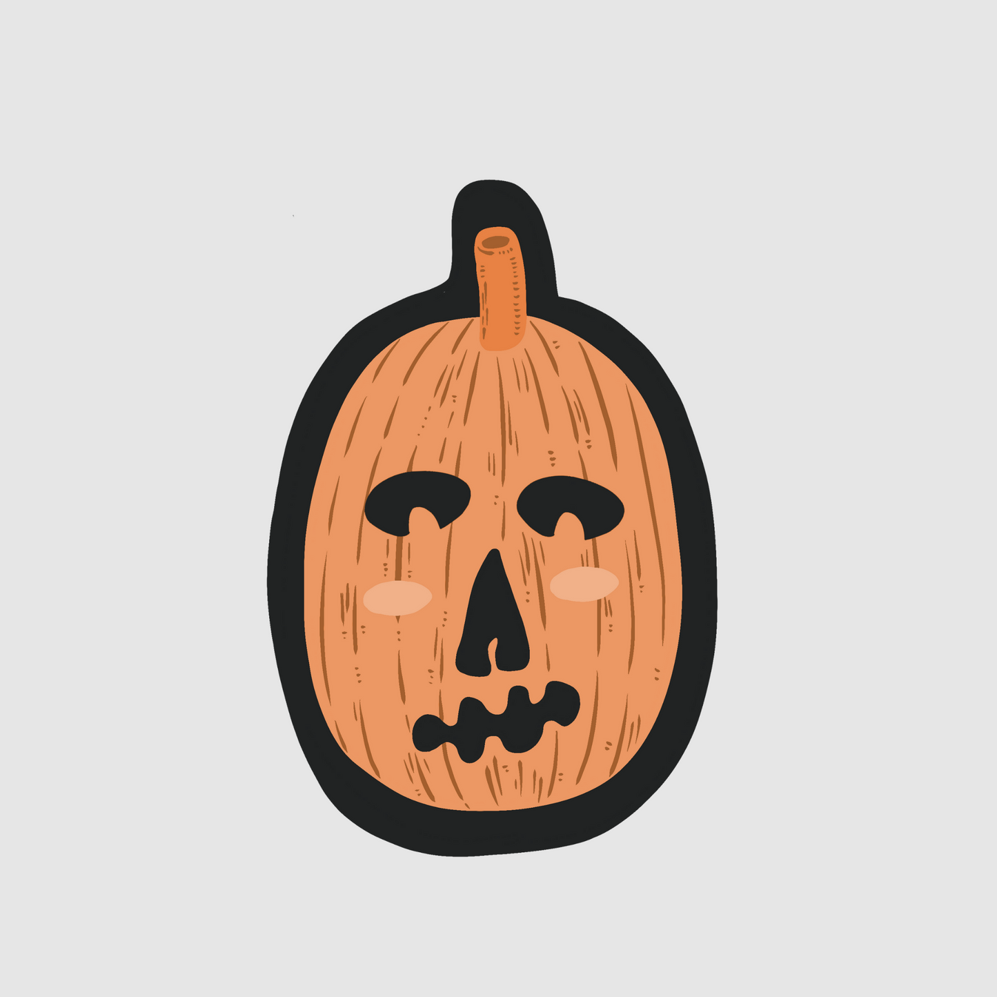 Haloween - pumpkin sticker