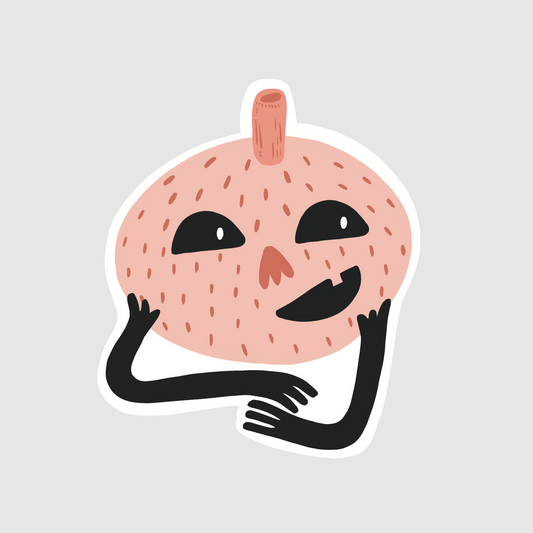 Halloween - cutie spooky pumpkin sticker