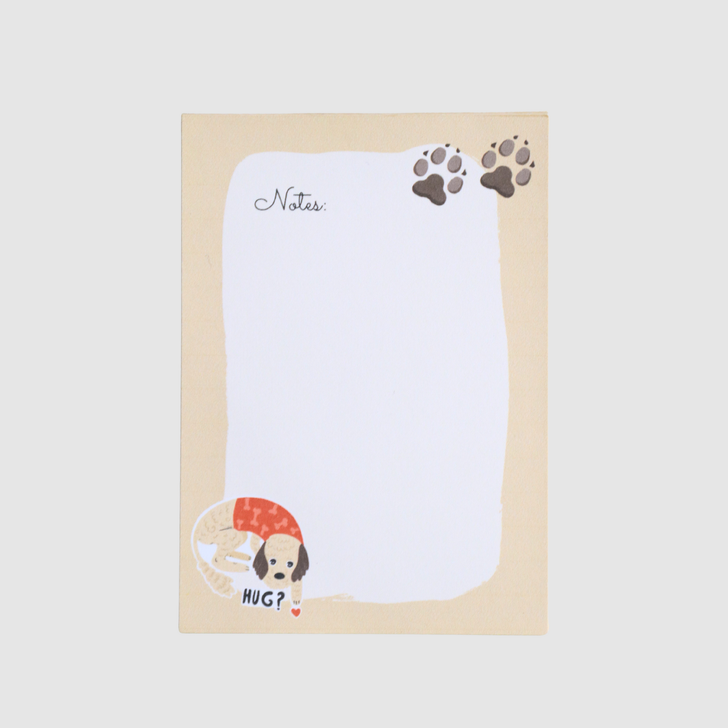 Cute dog memo pad