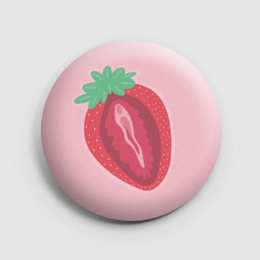 Different kind of strawberry - vulva pin