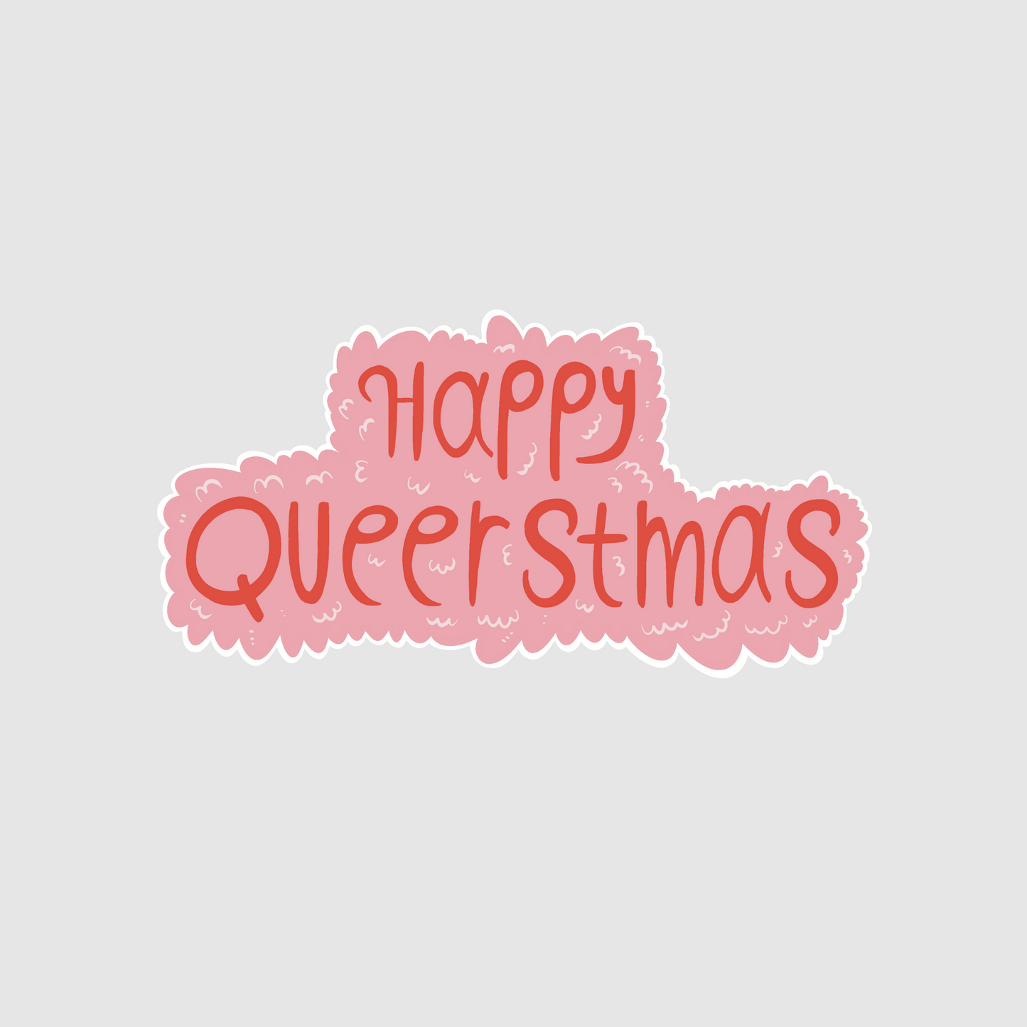 Christmas - happy queerstmas sticker
