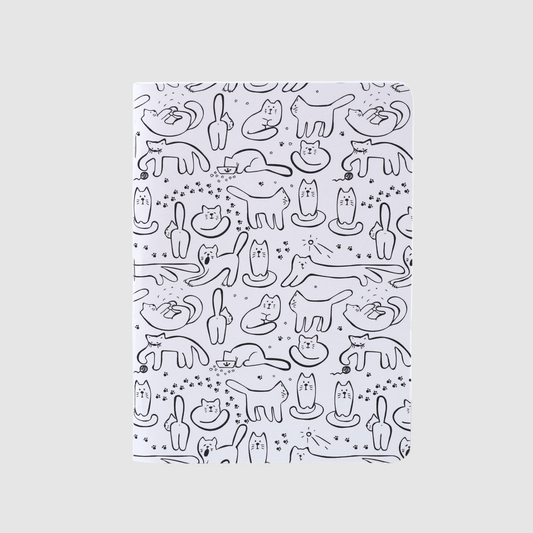 Cats pattern - notebook