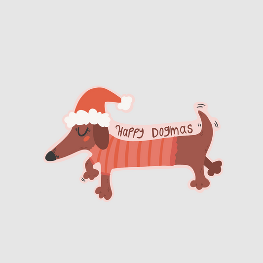 Dog - happy dogmas sticker