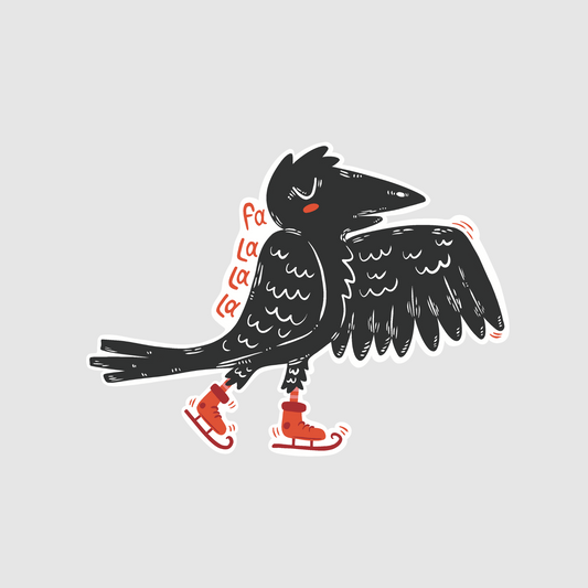 Crow - falala sticker