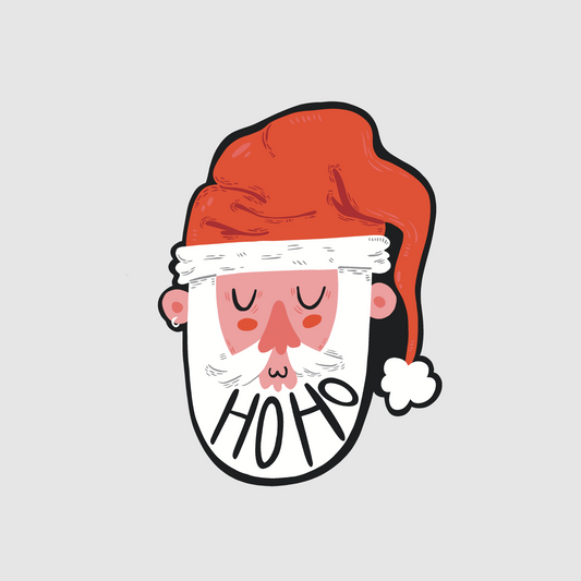 Christmas - santa hoho sticker