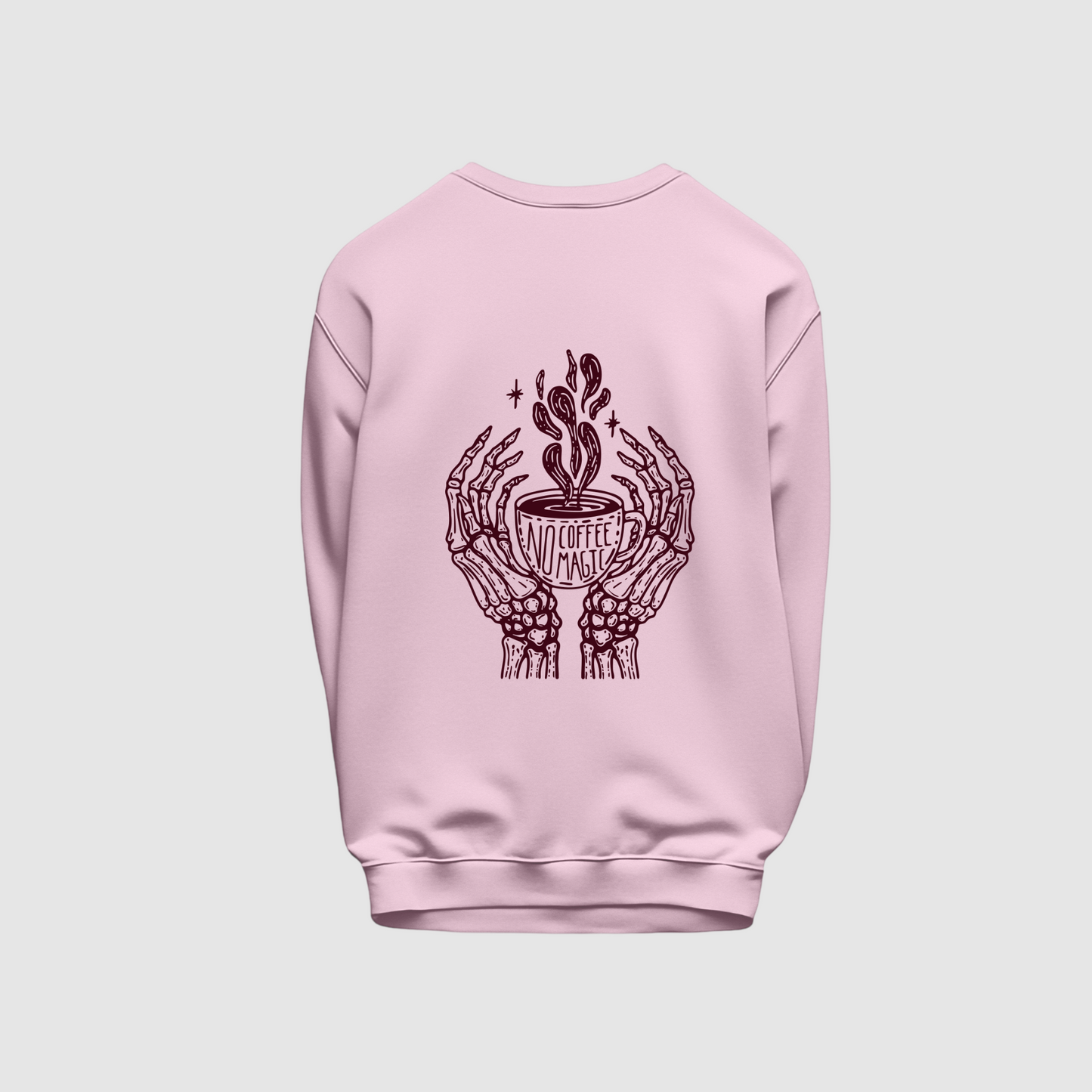 No Coffee No Magic Light Pink Sweatshirt