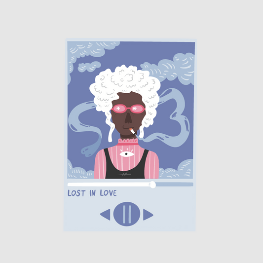 Lost in love - music sticker