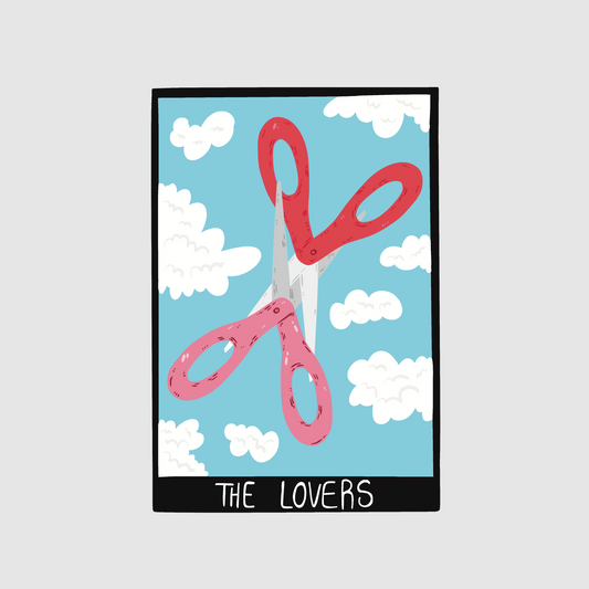 The Lovers - tarot card sticker