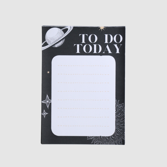 Space and planets memo pad