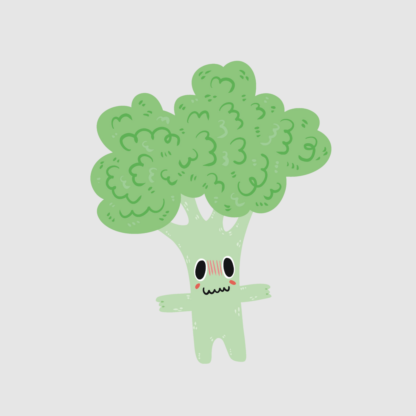 Broccoli - vegan vegetable sticker