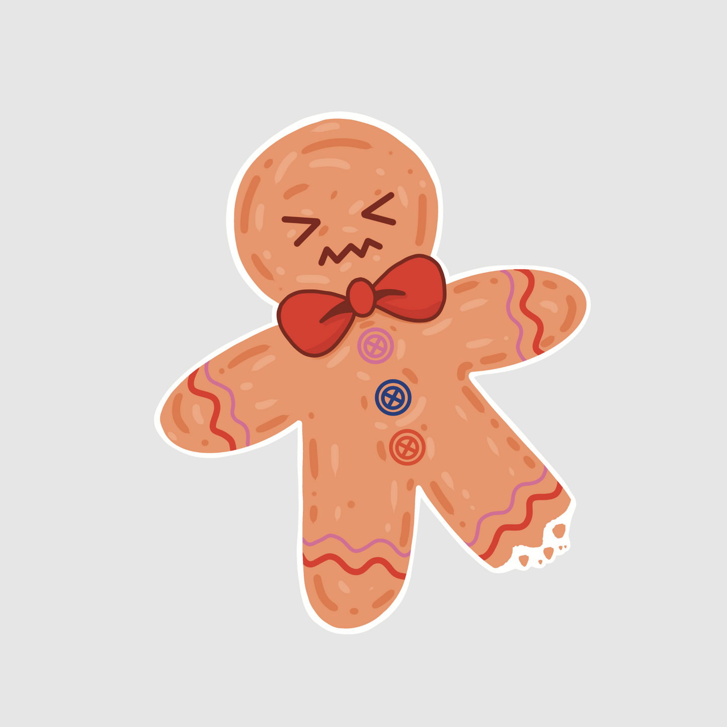 Gingerbread Man Sticker