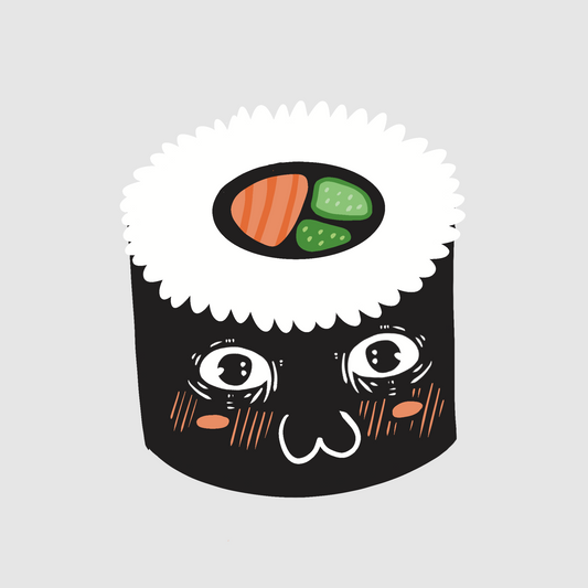 Sushi - shy maki sticker