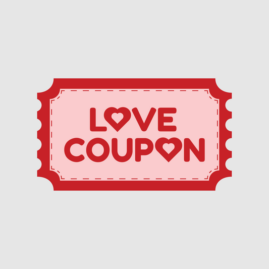 love coupon phrase sticker