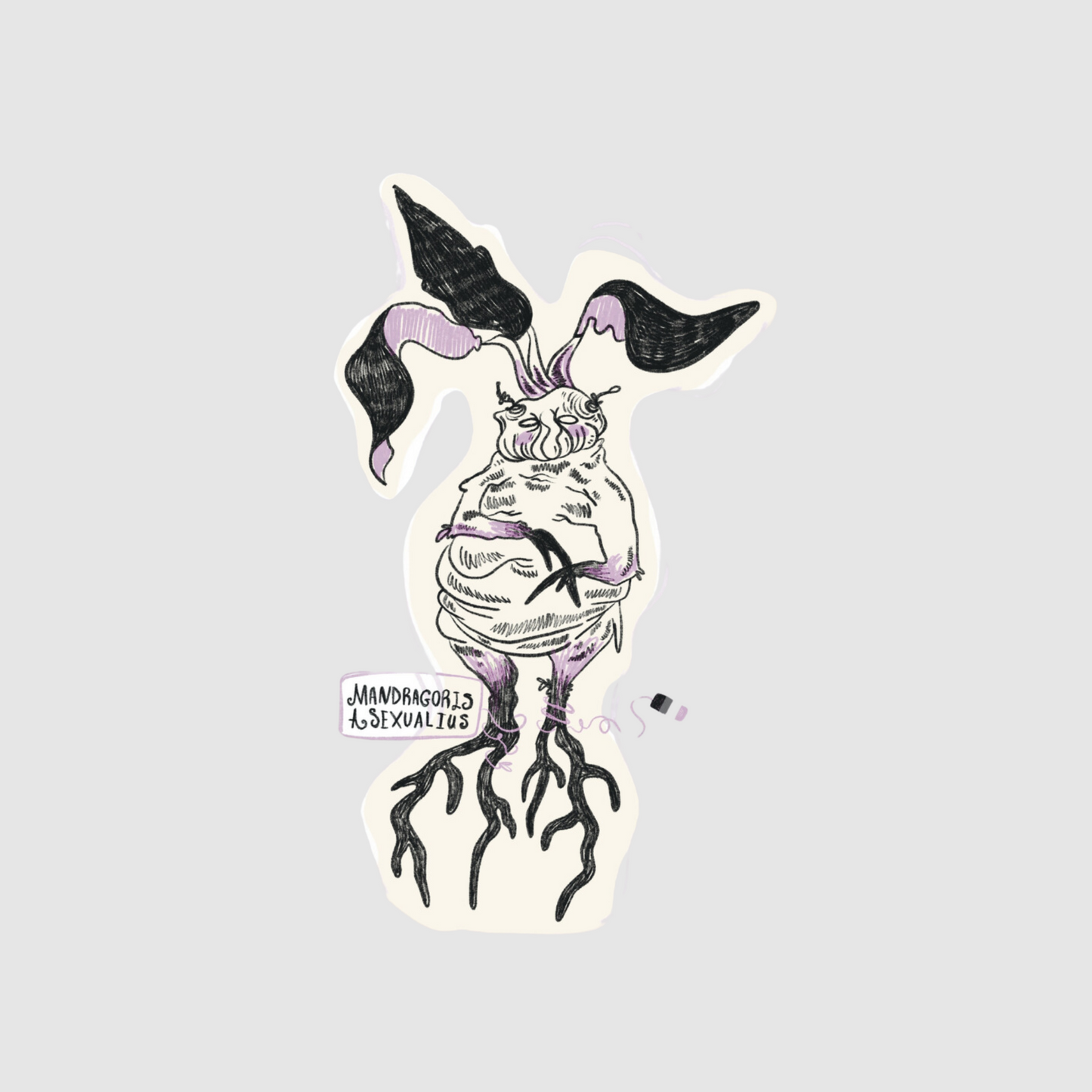 Mandrake - Mandragoris asexualious sticker