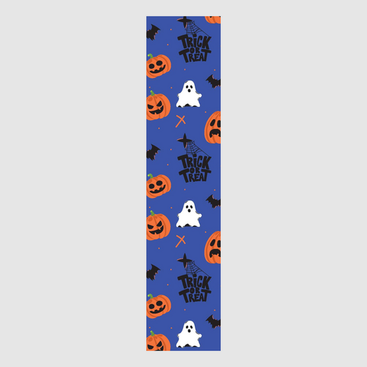 Trick or treat - ghost and pumpkin bookmark