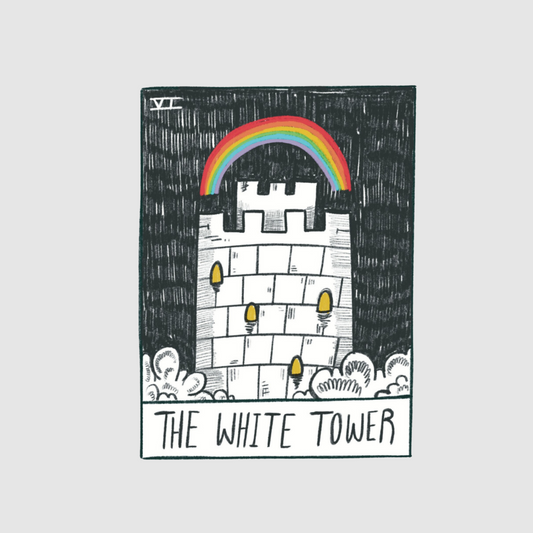 Tarot card - the white tower sticker