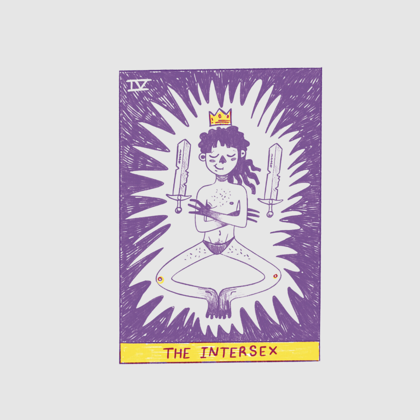 Tarot card - the intersex sticker