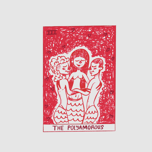 Tarot card - the polyamorous sticker
