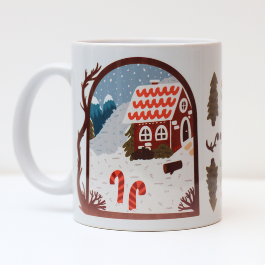 Two Sides of A Scene Winter and Spring Mug Design