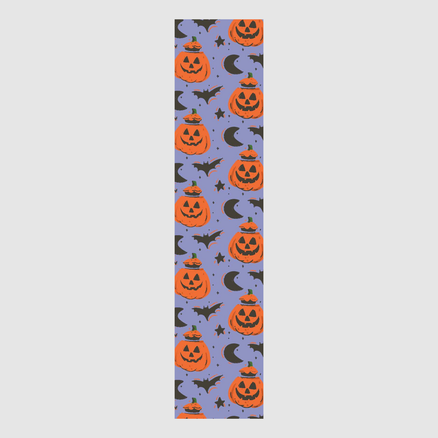 Pumpkins and bats - halloween bookmark