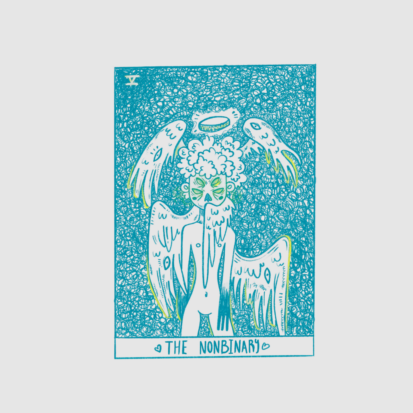 Tarot card - the nonbinary sticker