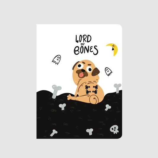 Lord Of Bones Pug Dog Notebook