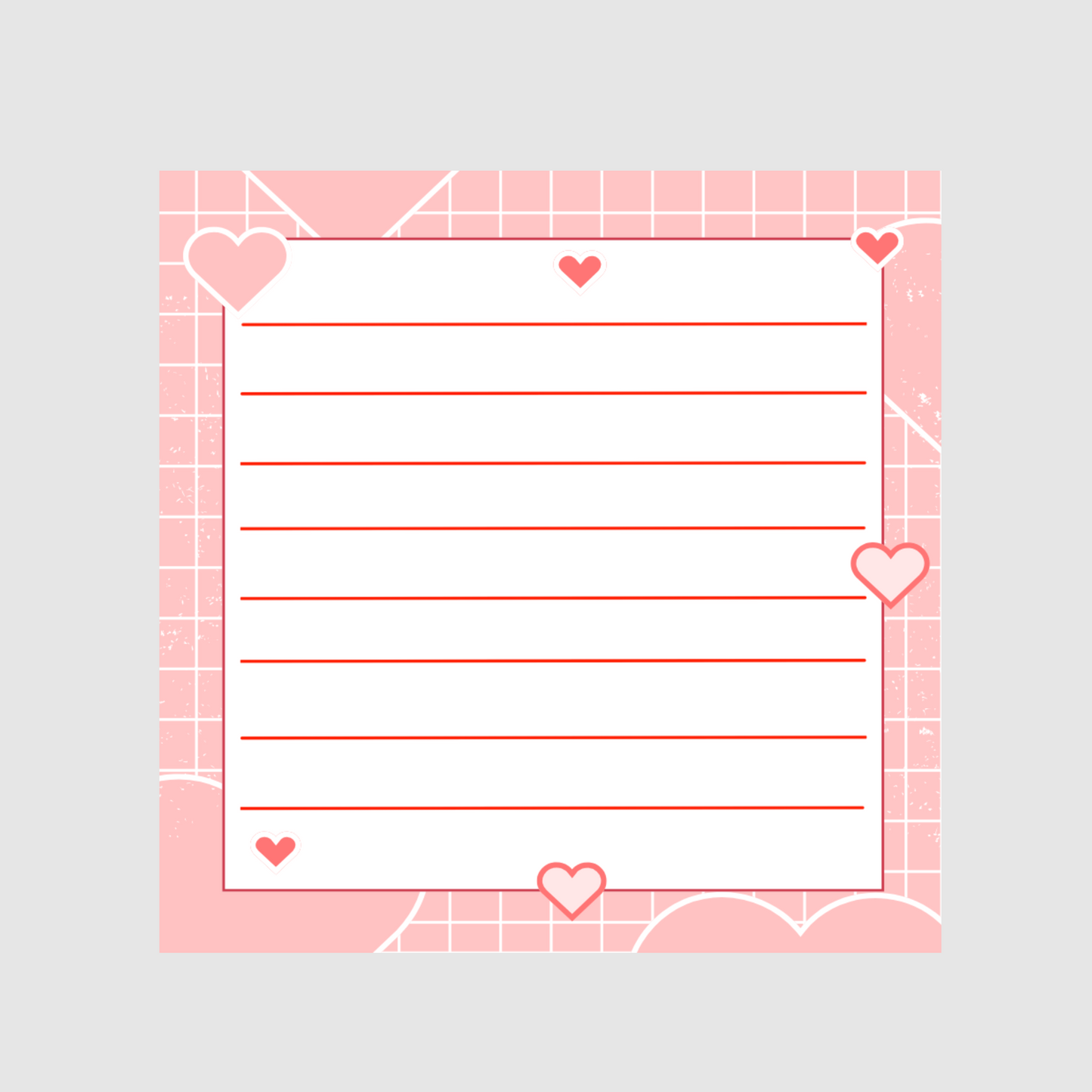 Valentine's Day Memo Pad