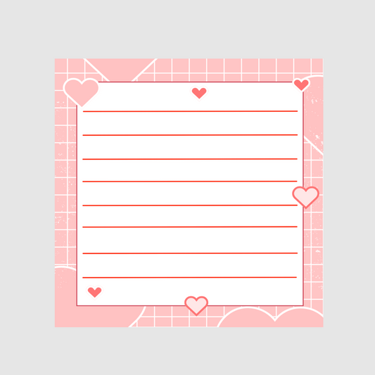 Valentine's Day Memo Pad