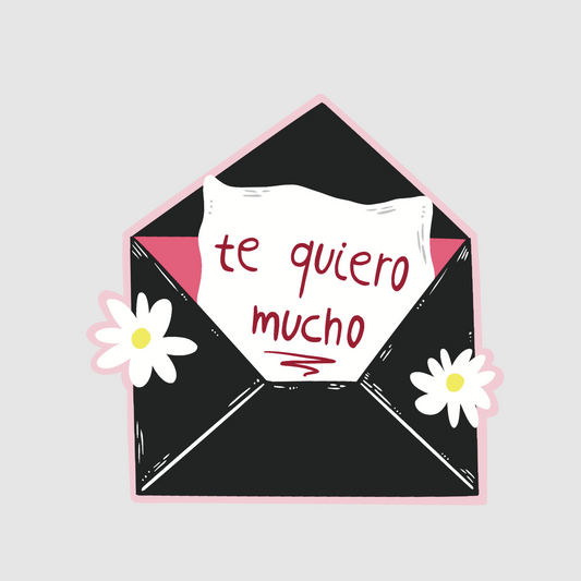 Te quiero mucho - love letter sticker