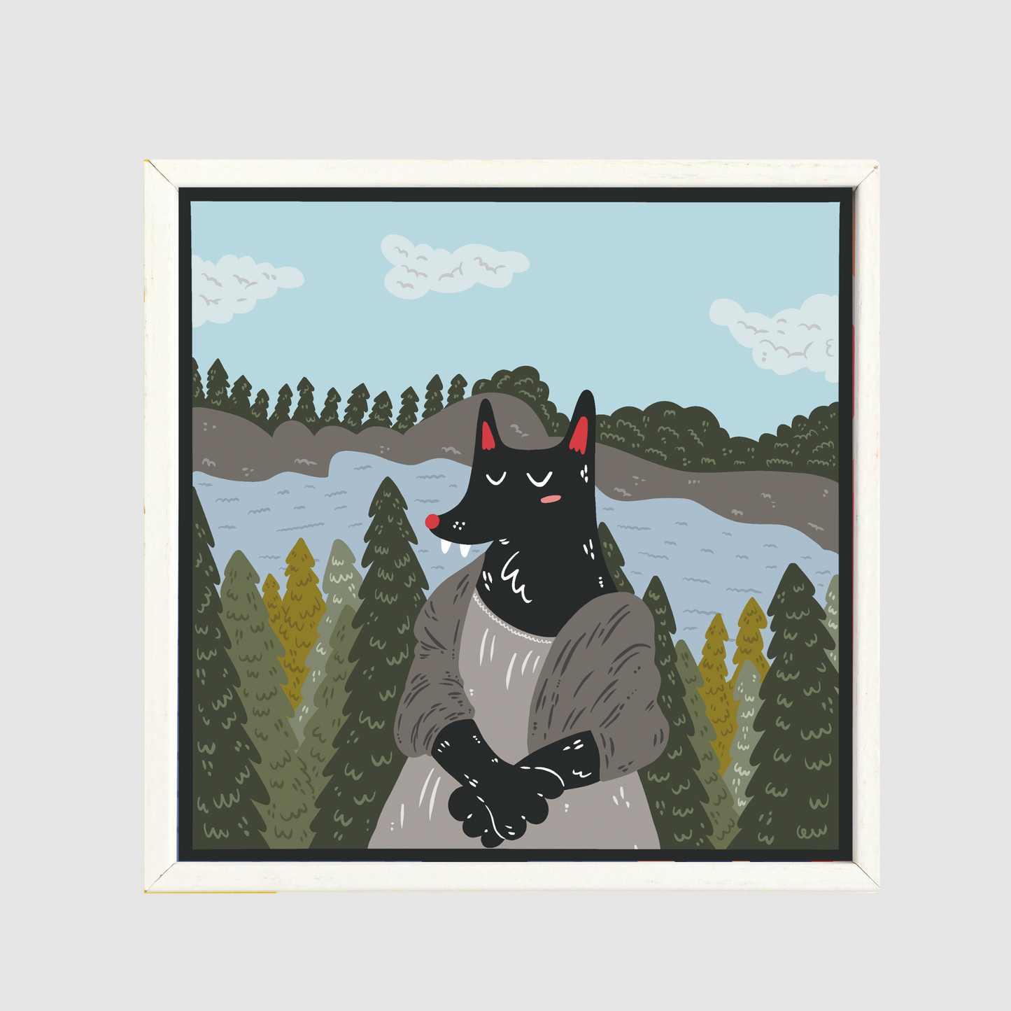 Ari The Wolf - Mona Lisa Leonardo da Vinci print