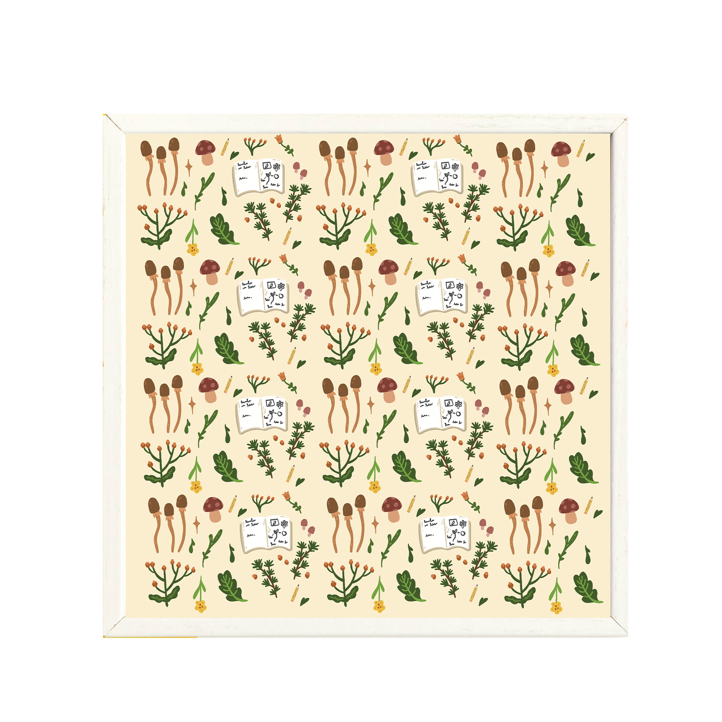 Nature and book lover - autumn pattern print